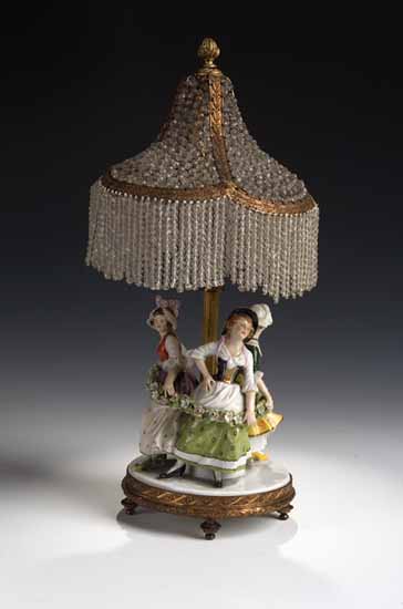 A German porcelain figure group