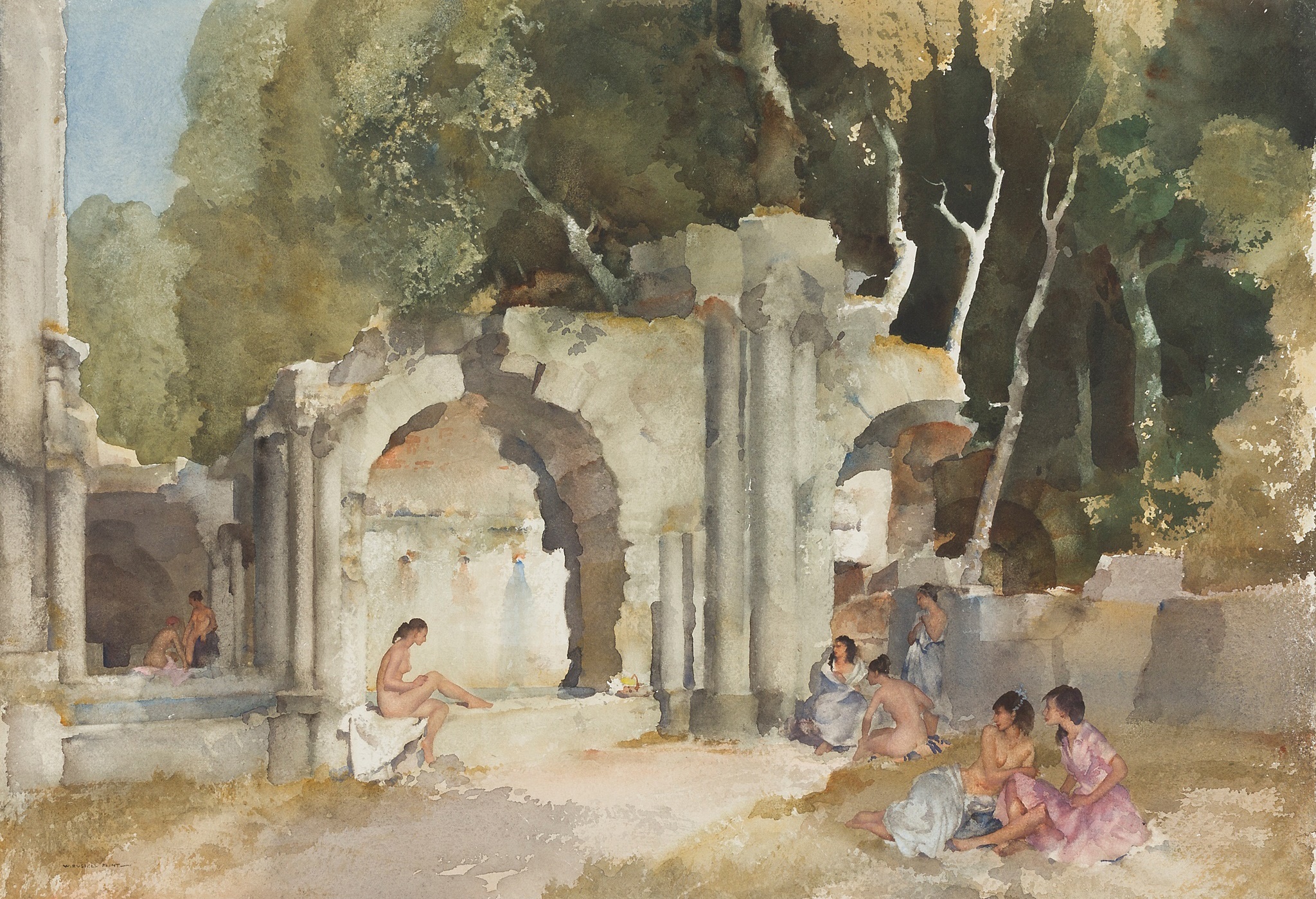 SIR WILLIAM RUSSELL FLINT P.R.A., P.R.W.S., R.S.W., R.O.I., R.E. (SCOTTISH 1880-1969)