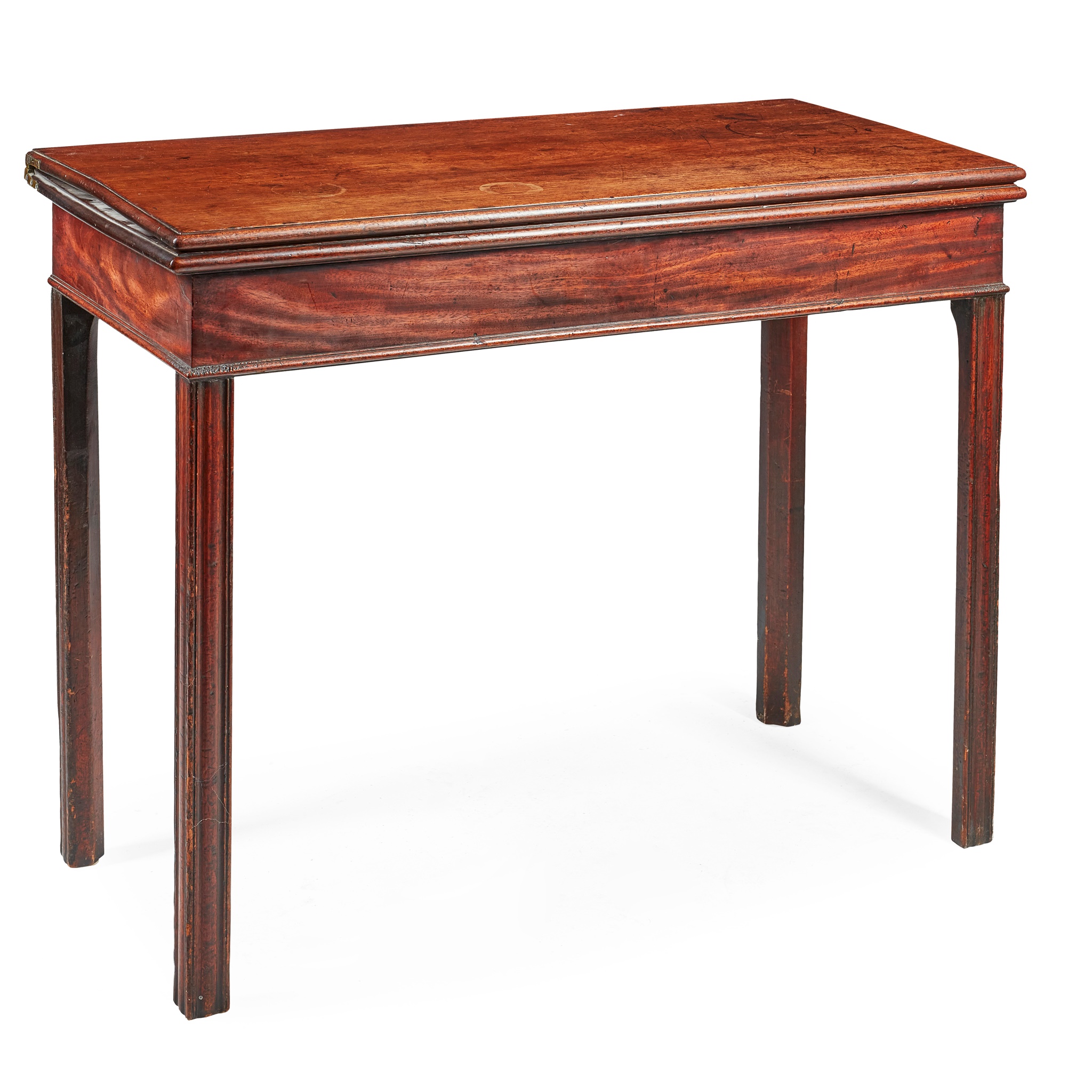 GEORGE III MAHOGANY TEA TABLE