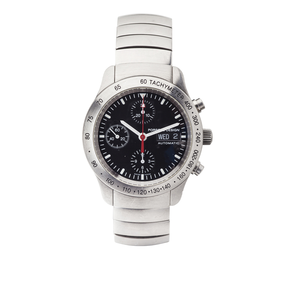 PORSCHE DESIGN - BY ETERNA- A gentleman's stainless steel cased chronograph