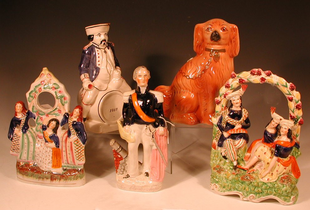 A Staffordshire flatback figure of Sir Charles Napier