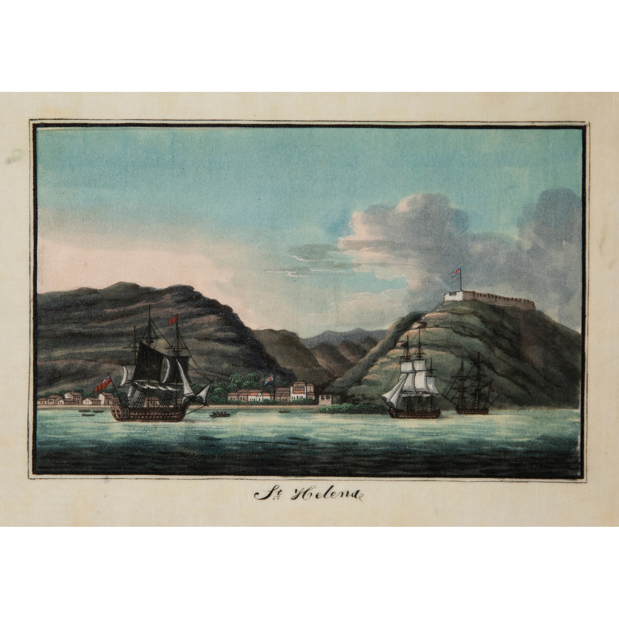 EXPORT PITH PAINTING DEPICTING SAINT HELENA