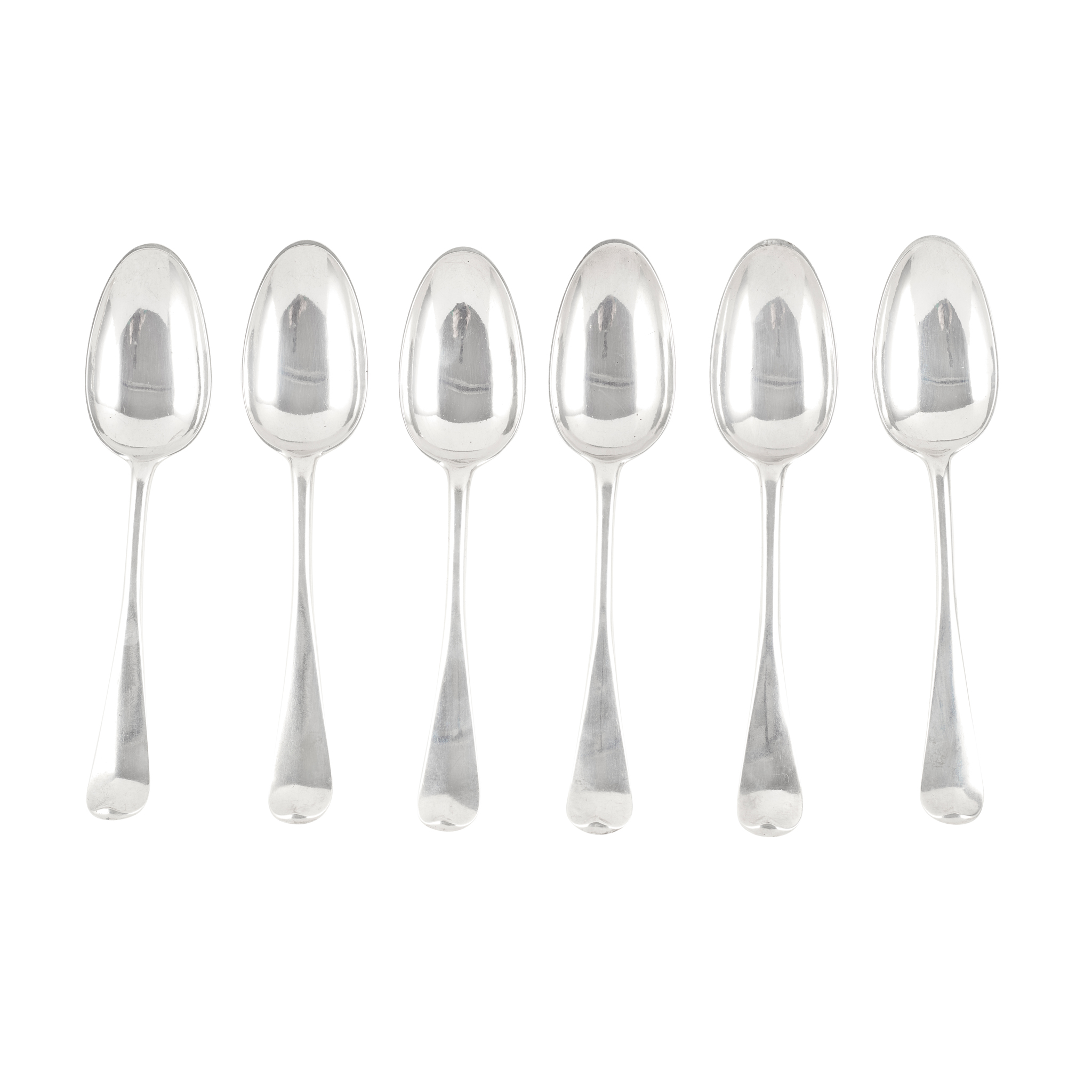 ABERDEEN - A SET OF SIX SCOTTISH PROVINCIAL TABLESPOONS