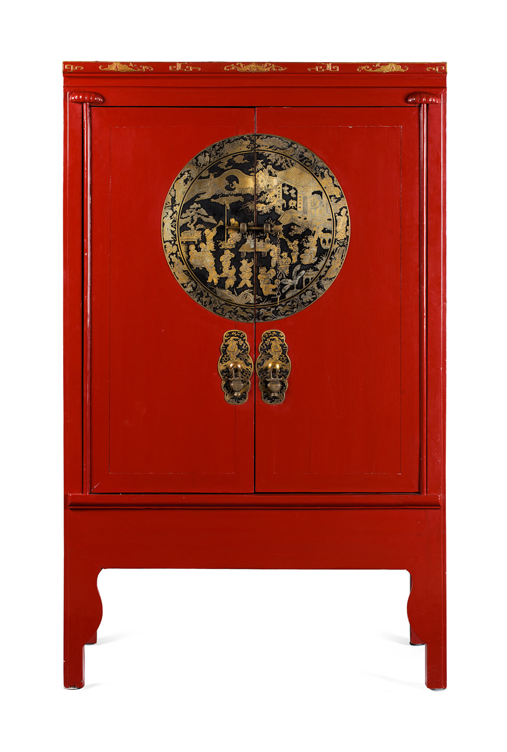 RED LACQUER CABINET