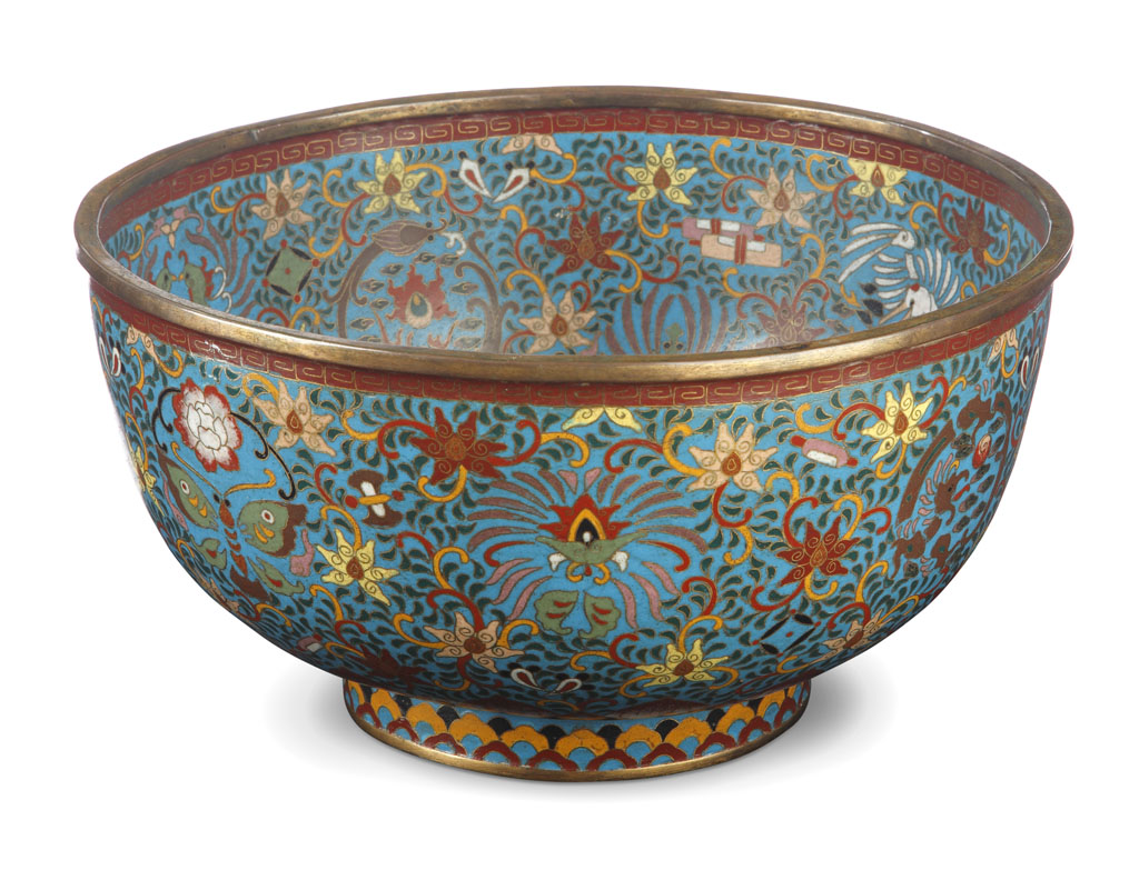 A late 19th/early 20th century Japanese cloisonné enamel circular footed bowl