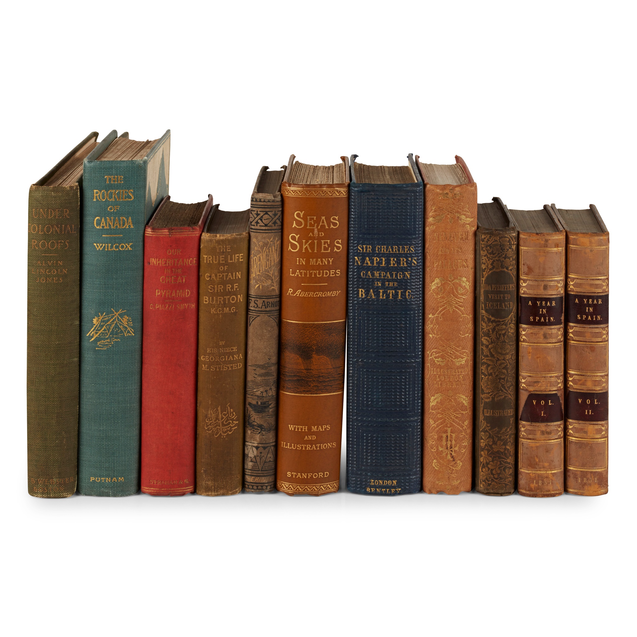 Travel, 19th century, 11 volumes, including