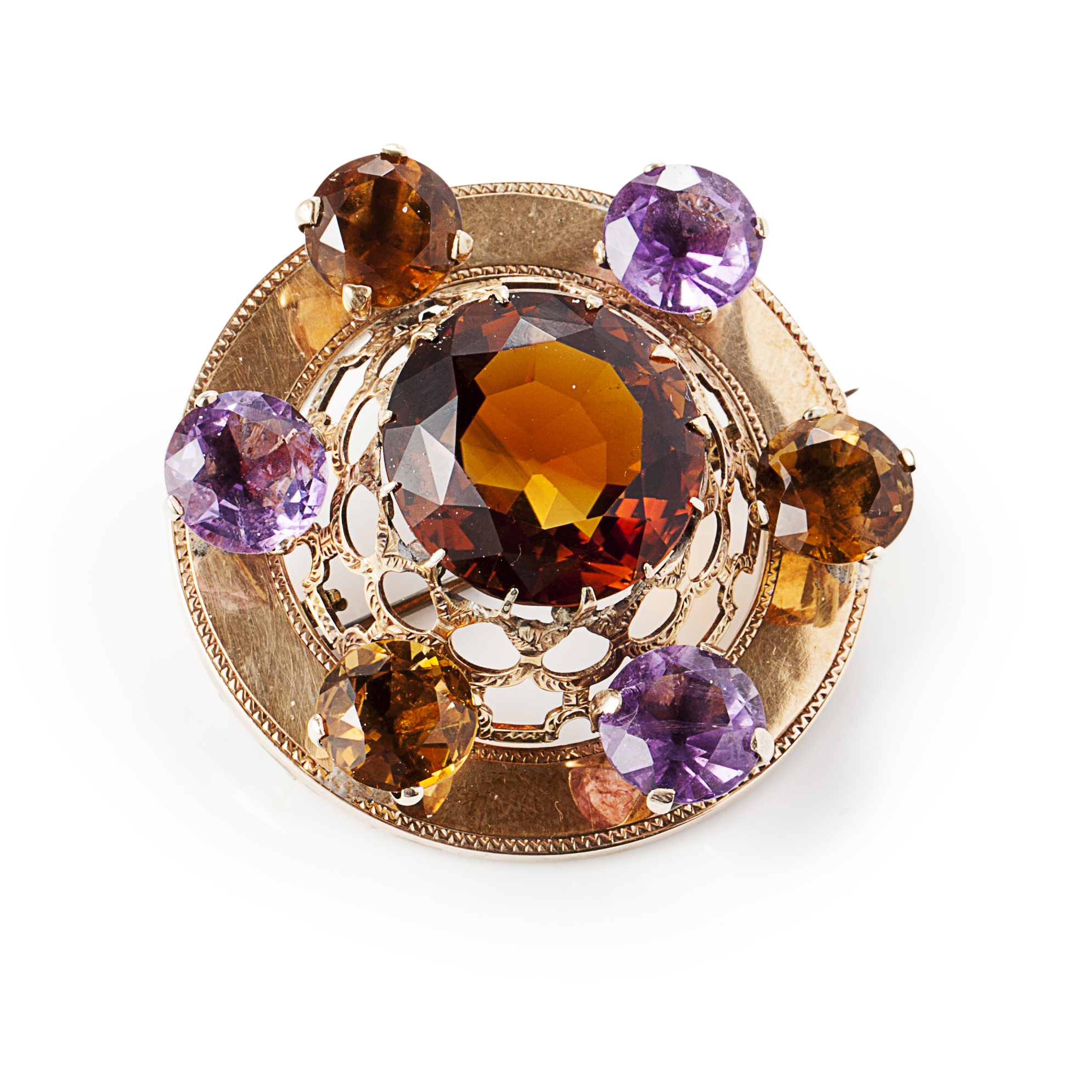 A Scottish gem set brooch