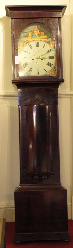 A 19th century mahogany longcase clock By J. E. Wallace, Kilmarnock