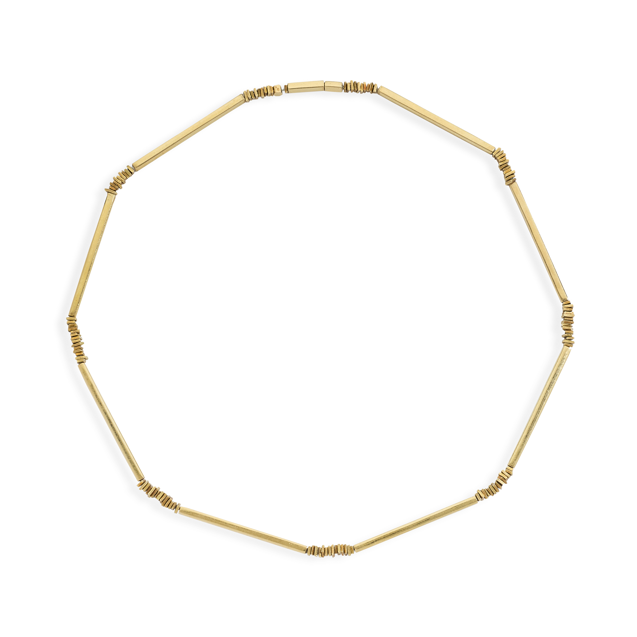 A fancy link chain necklace