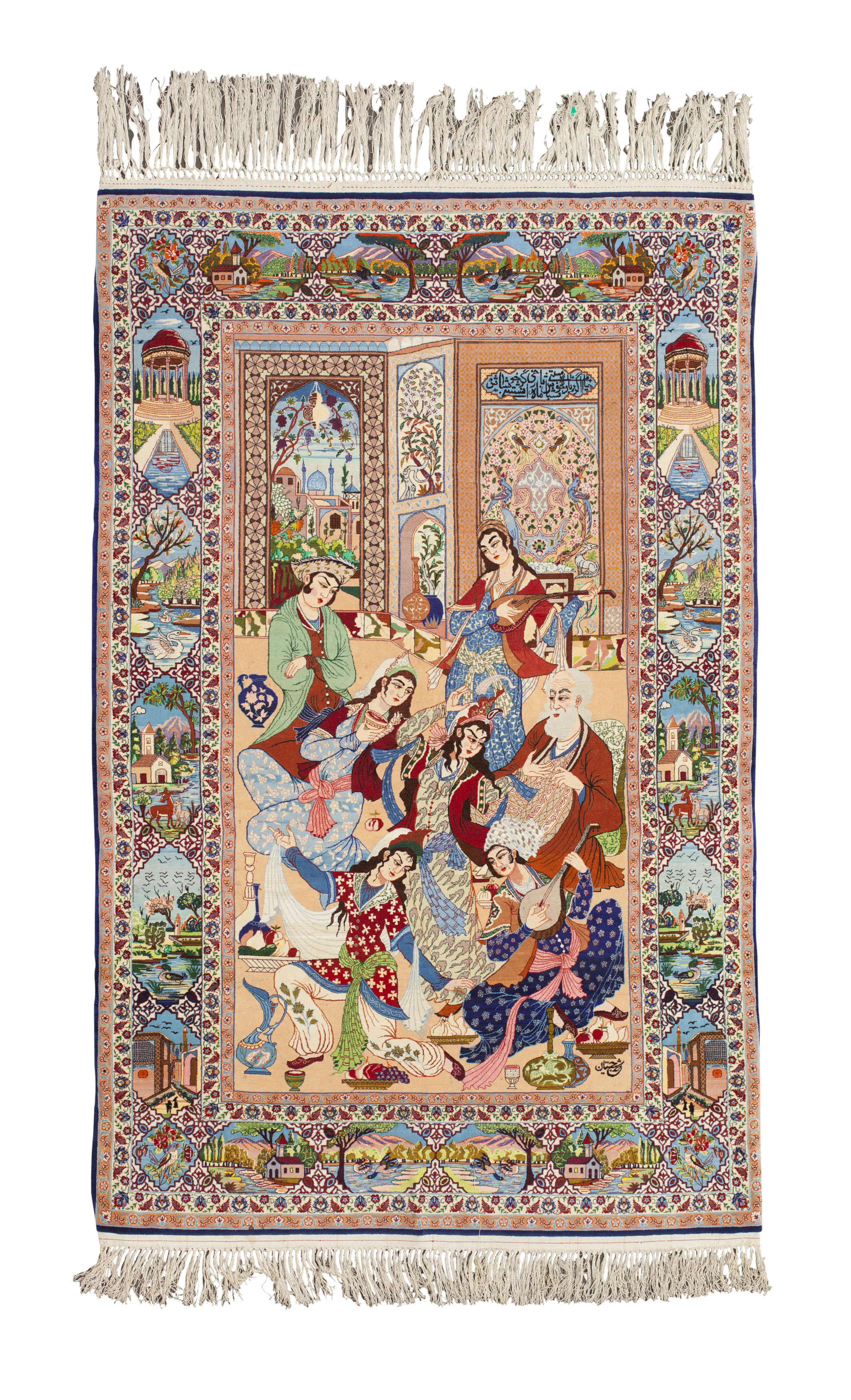 KASHAN PICTORAL RUG