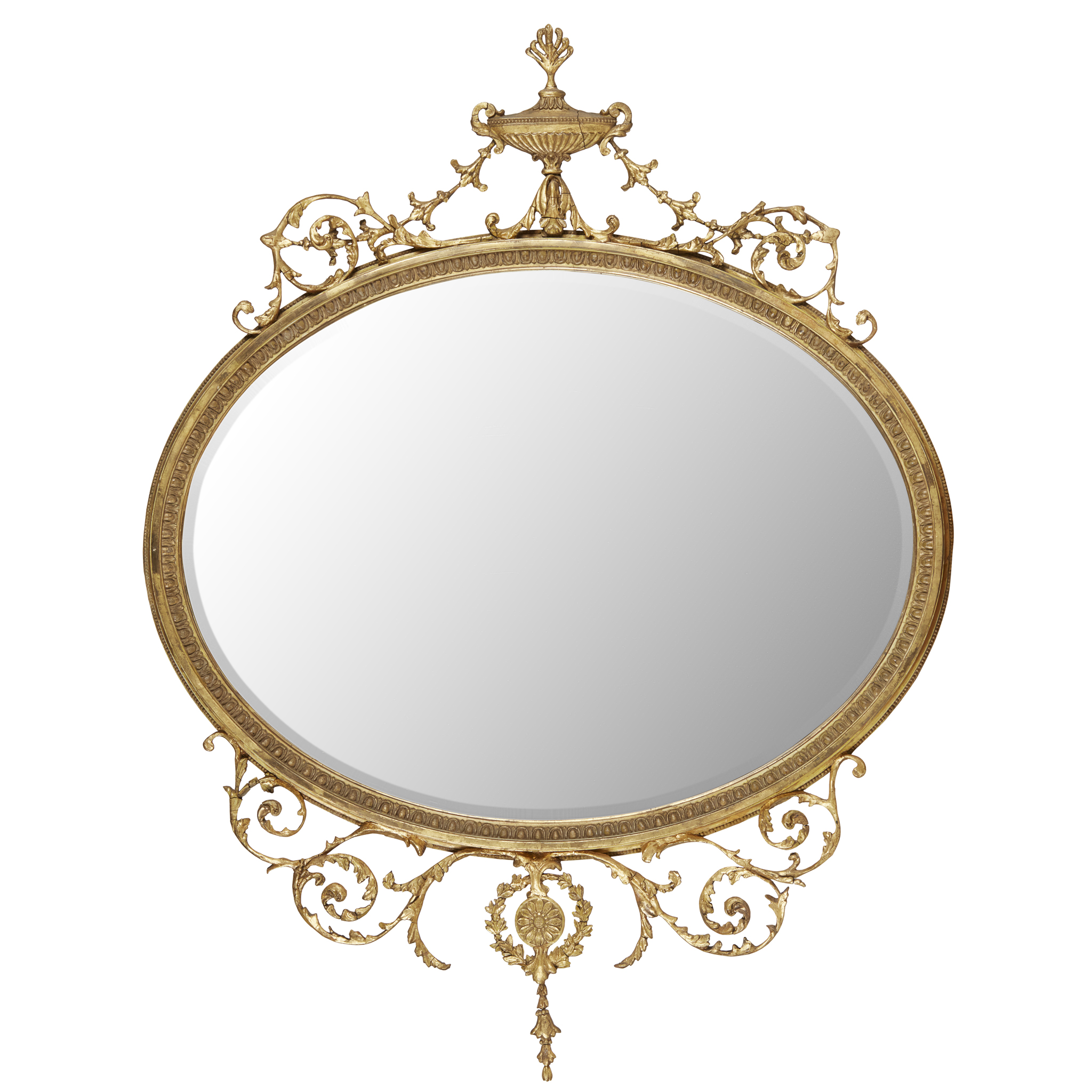 GEORGE III STYLE GILTWOOD AND GESSO MIRROR