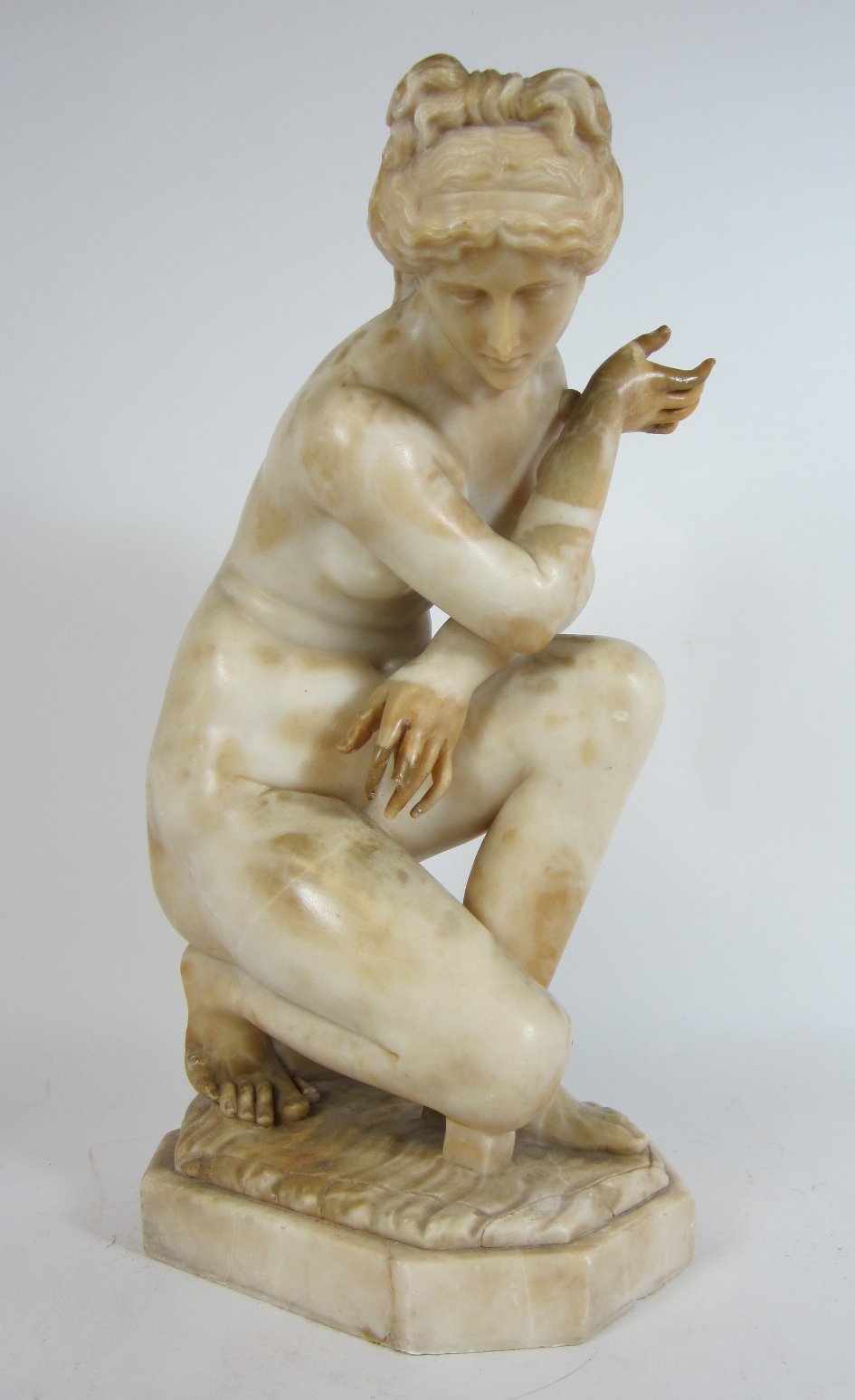 ALABASTER FIGURE OF A FEMALE