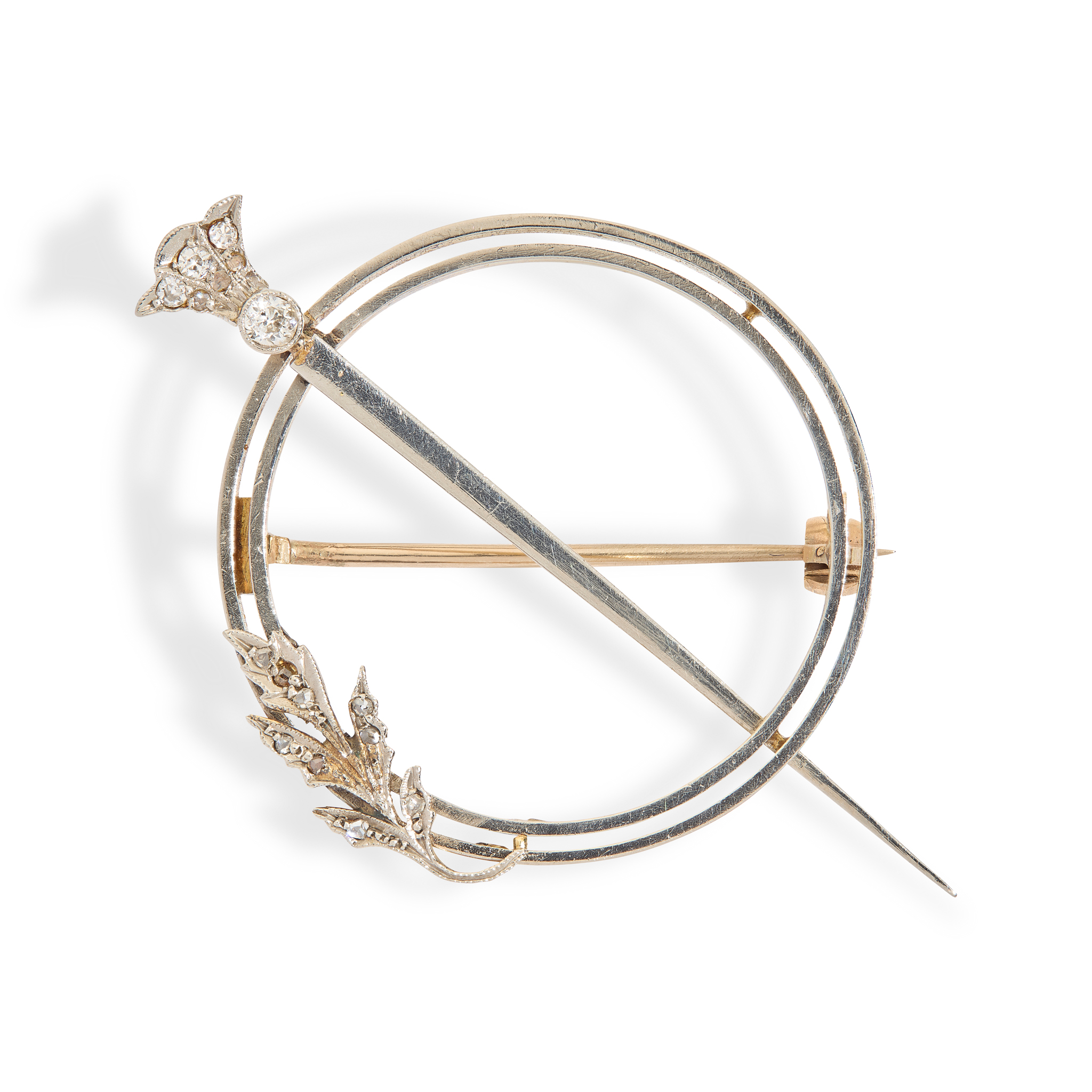 A diamond brooch