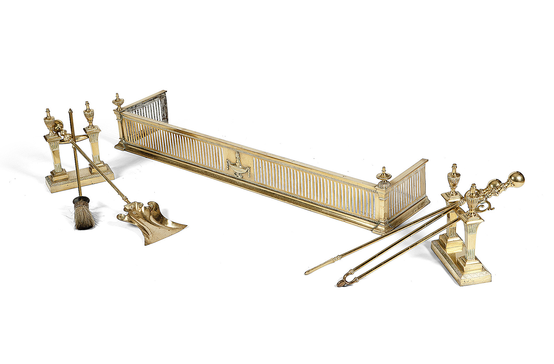 VICTORIAN PIERCED BRASS FENDER