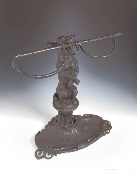 A 19th century Coalbrookdale cast iron stick stand,