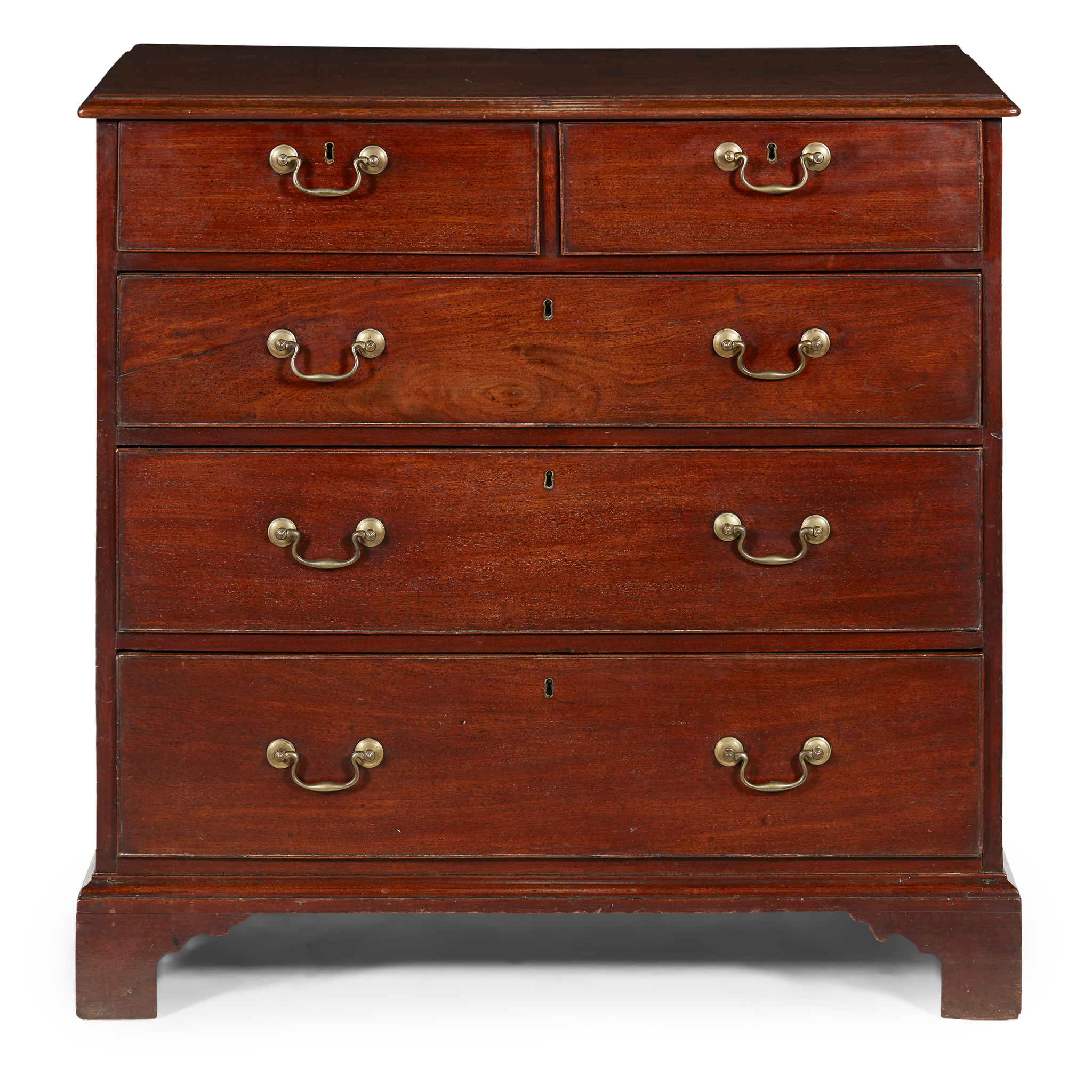 GEORGE III MAHOGANY CHEST OF DRAWERS