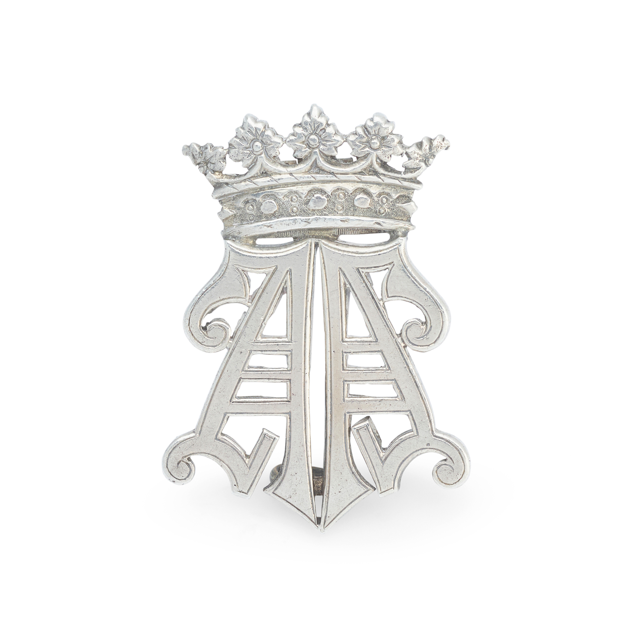 AN UNUSUAL VICTORIAN SILVER ‘LIVERY’ BROOCH