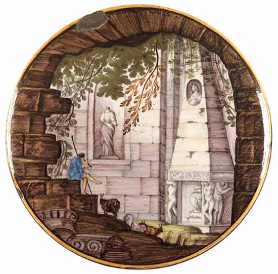 A circular castelli roundel