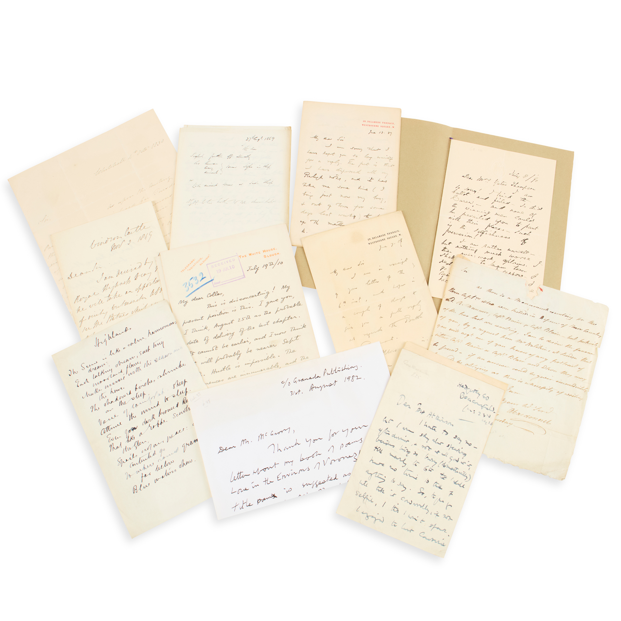 Political, literary and historical correspondence