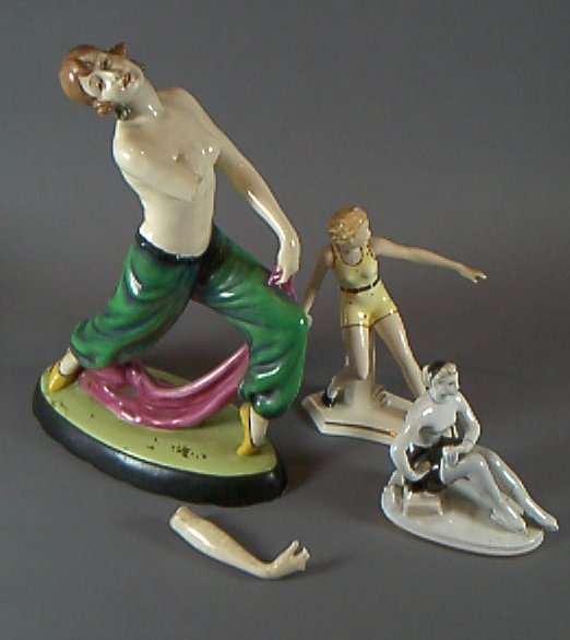 A Royal Dux Art Deco figure