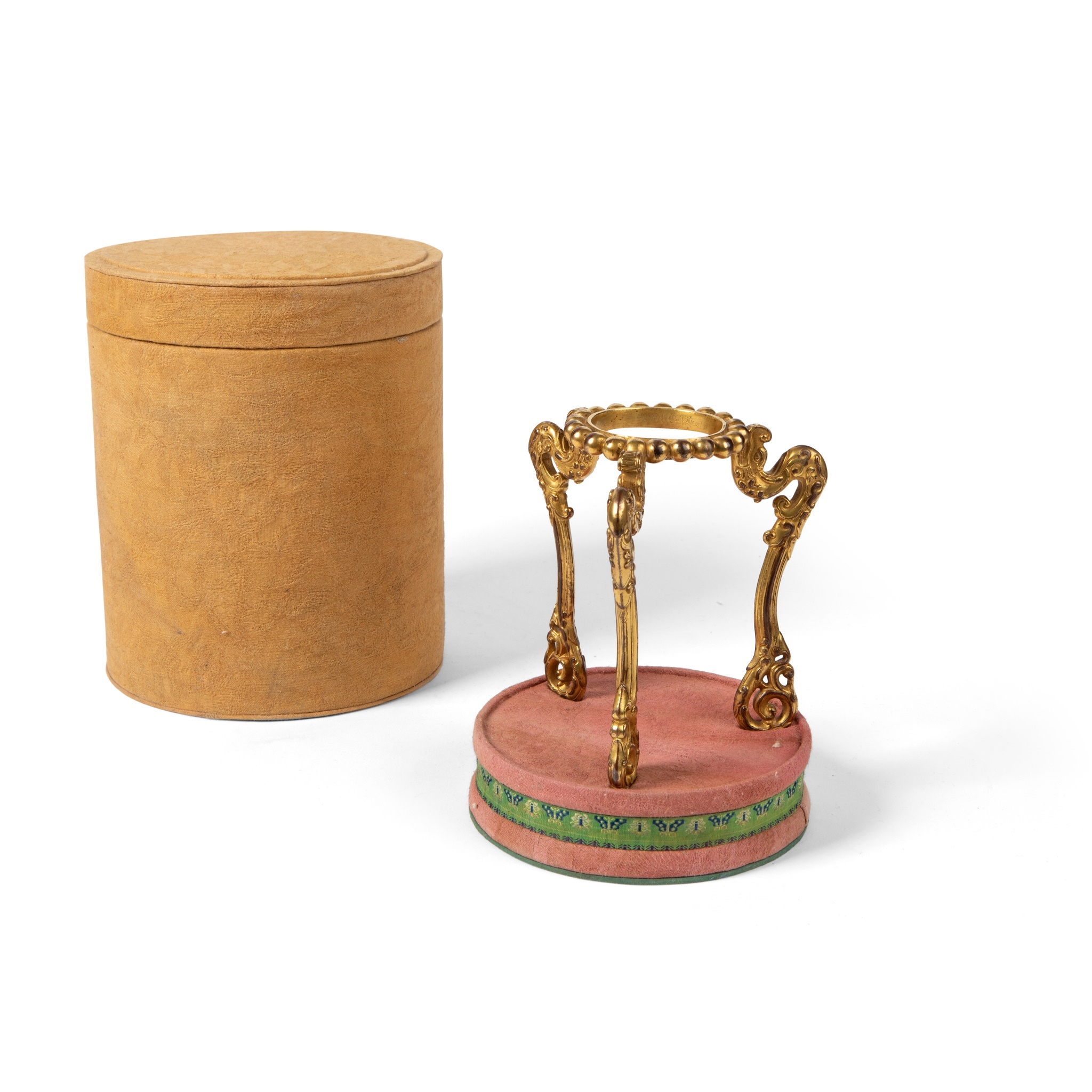 GILT BRONZE TRIPOD STAND