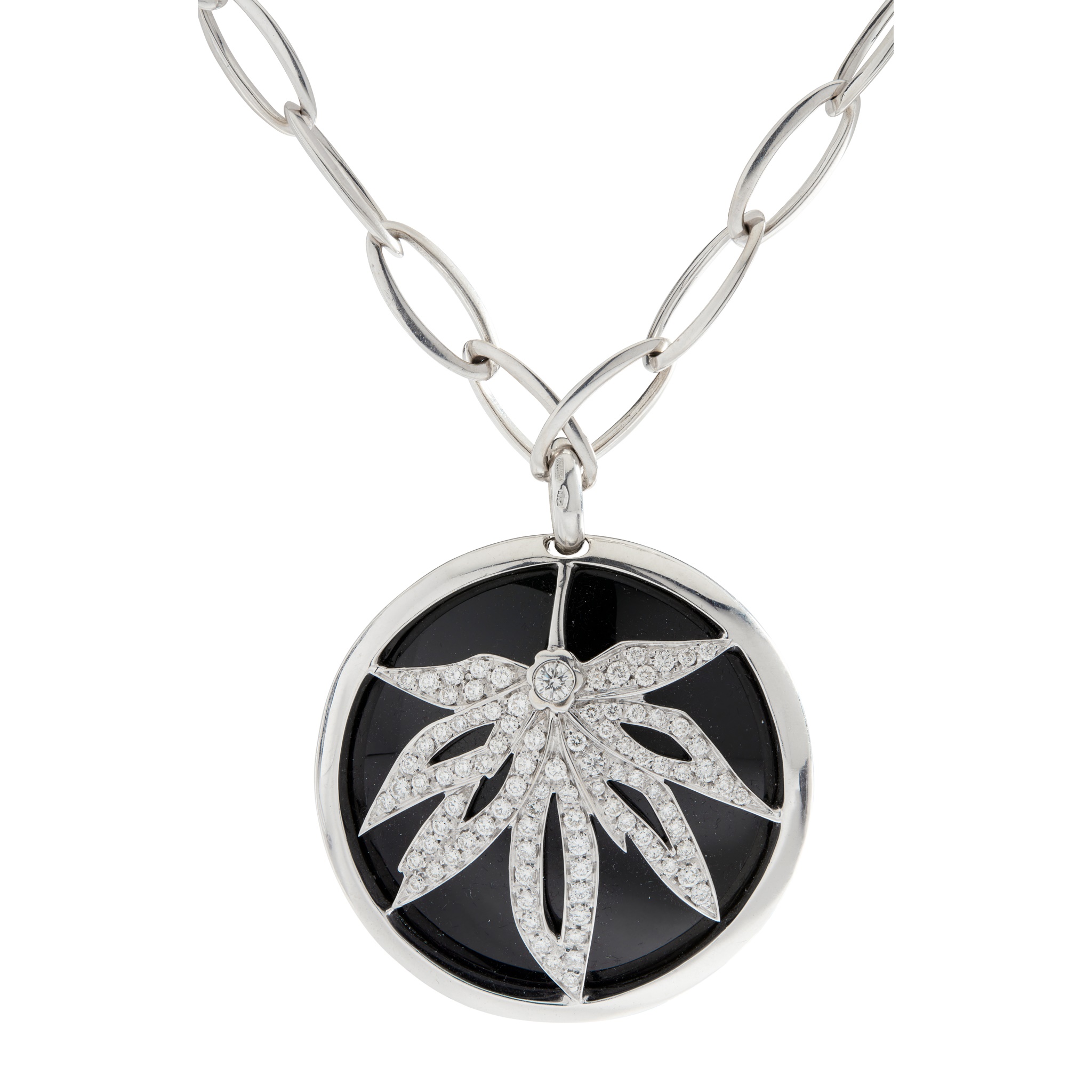 A modern diamond pendant