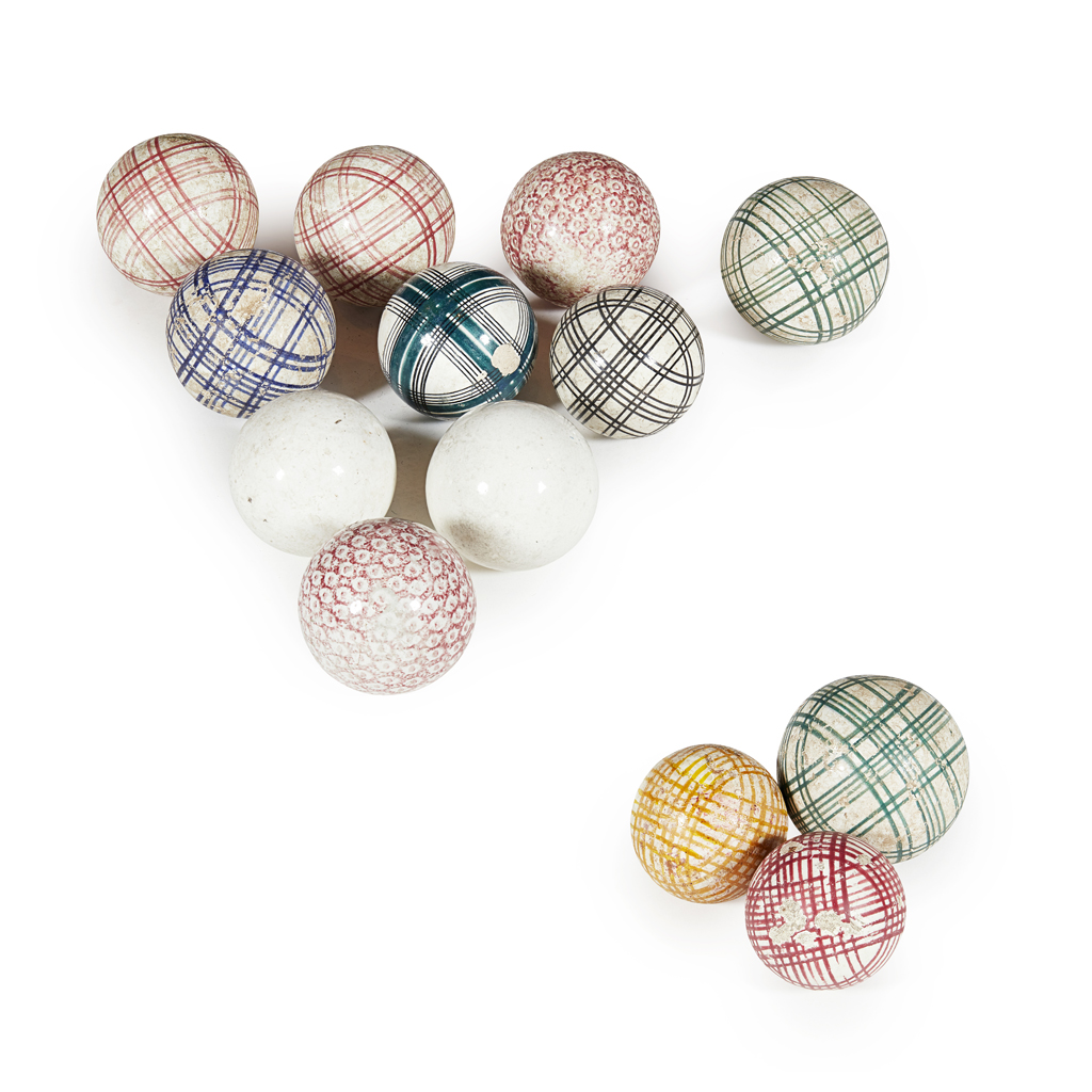 A COLLECTION OF TWELVE SCOTTISH GLAZED POTTERY CARPET BOWLS