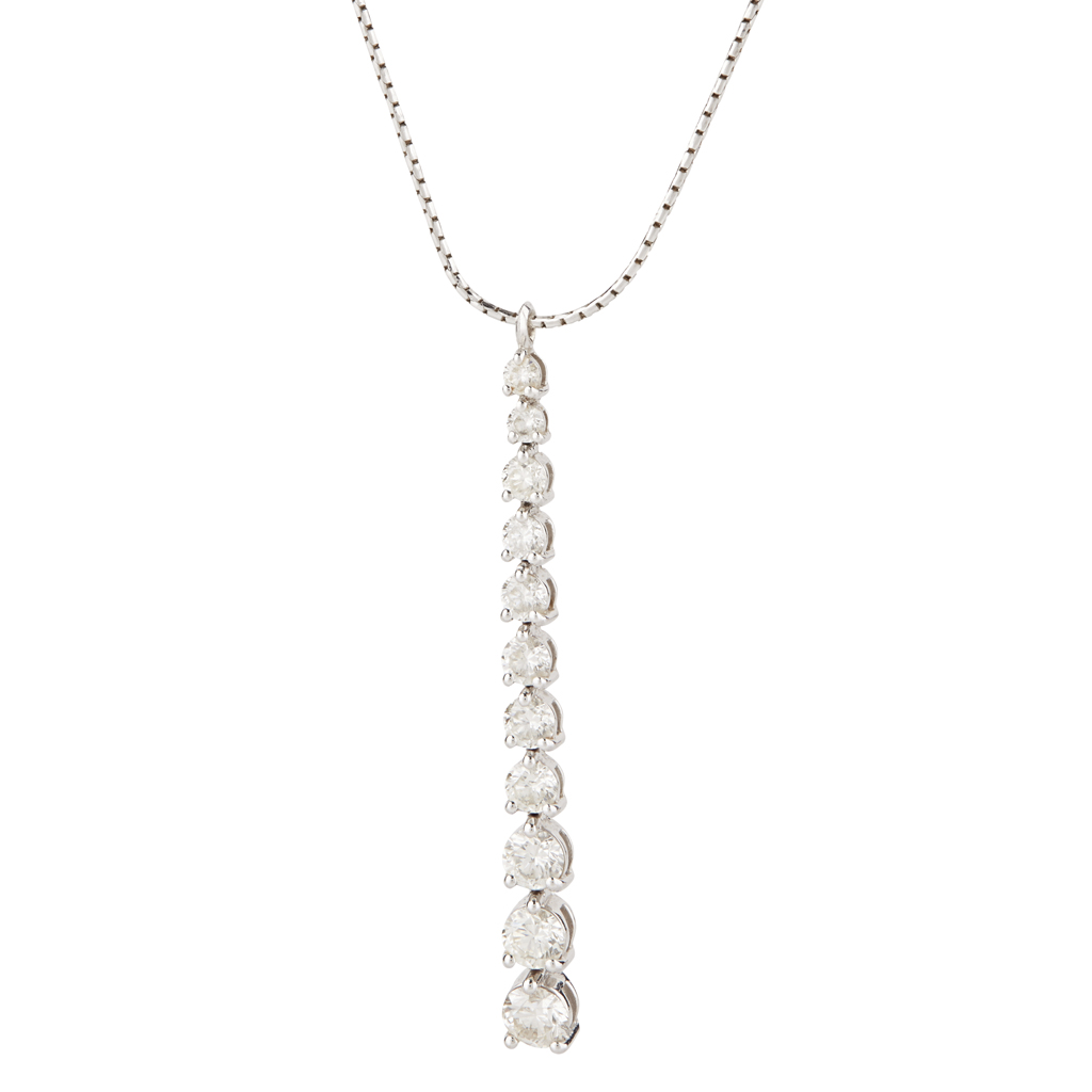 A diamond set pendant