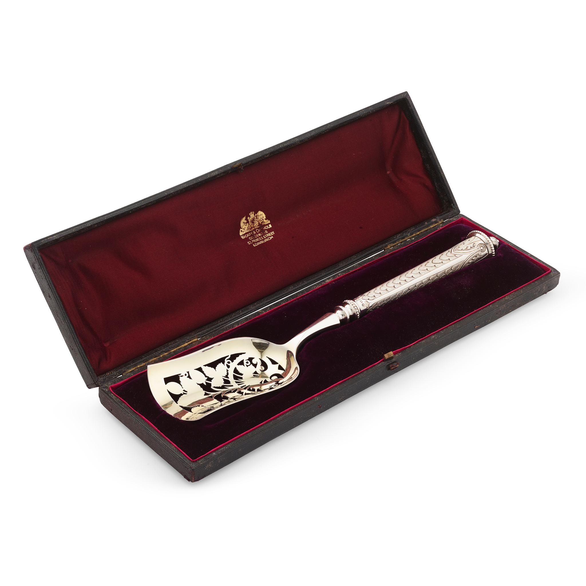 A VICTORIAN CASED BERRY SCOOP
