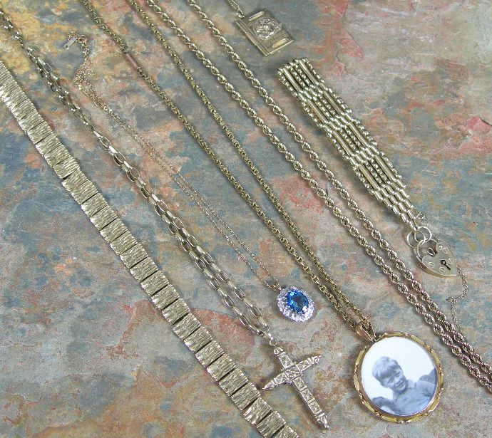 A 9ct gold fancy link bracelet, with padlock clasp;