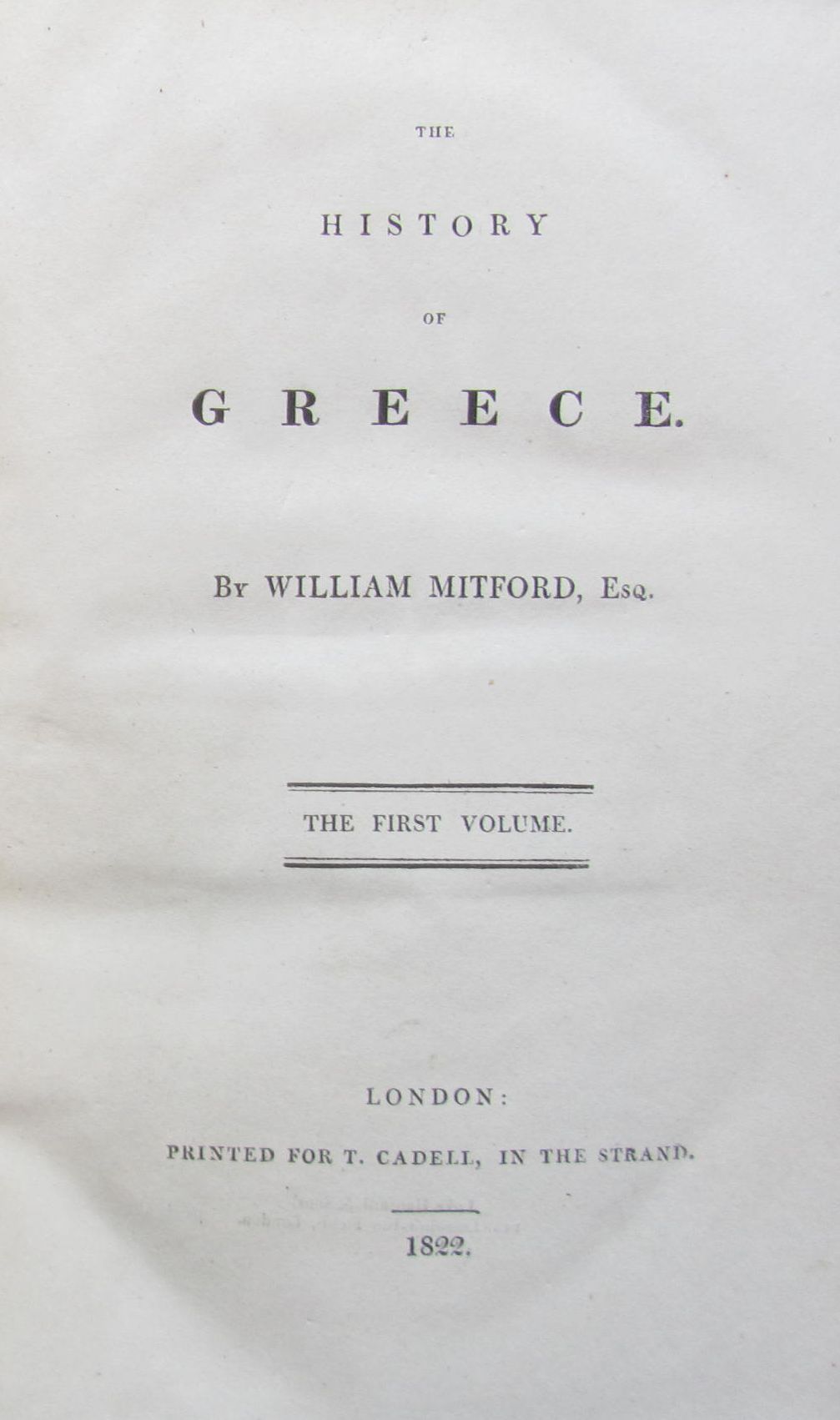 MITFORD, W.