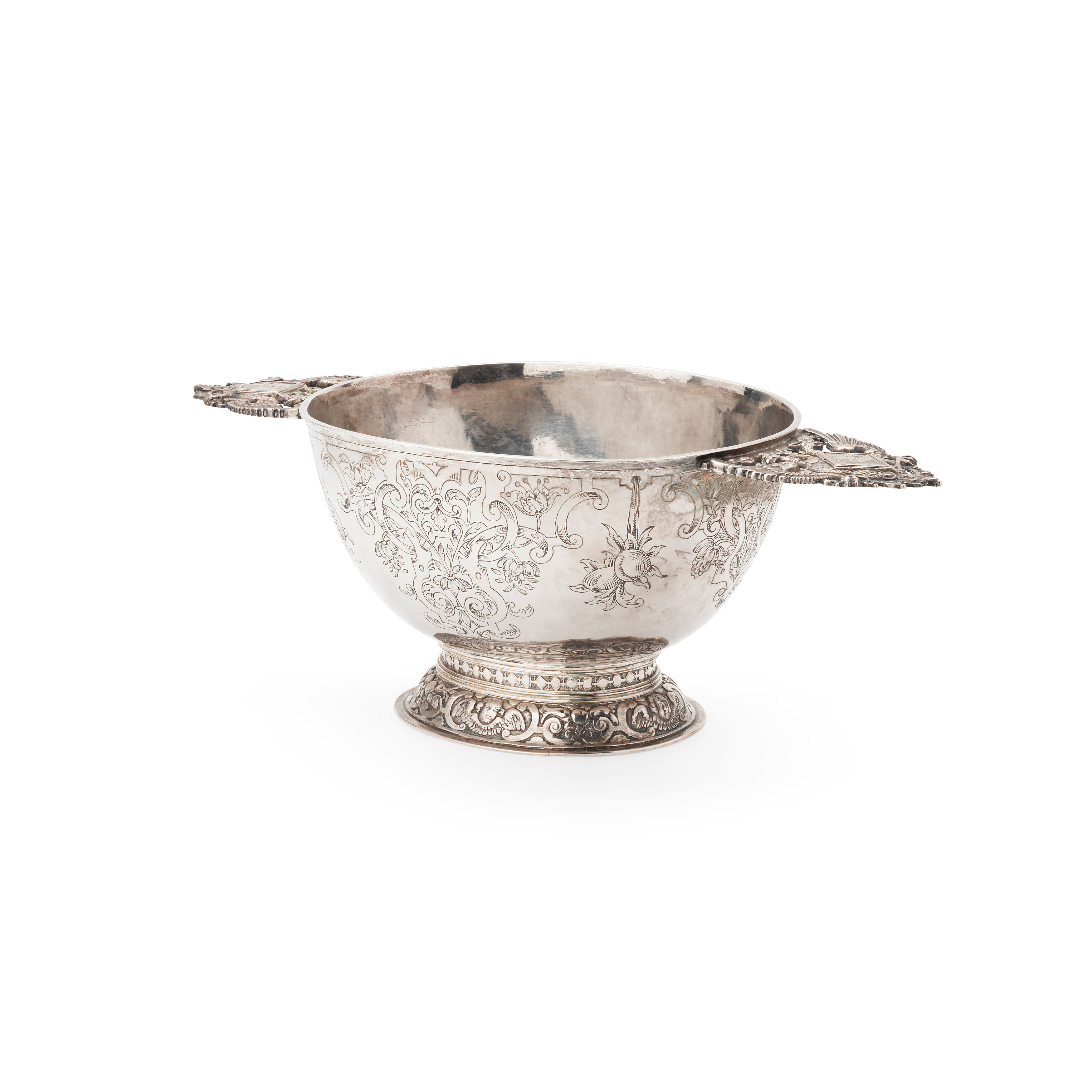 A 19TH CENTURY DUTCH TWIN-HANDLE BOWL