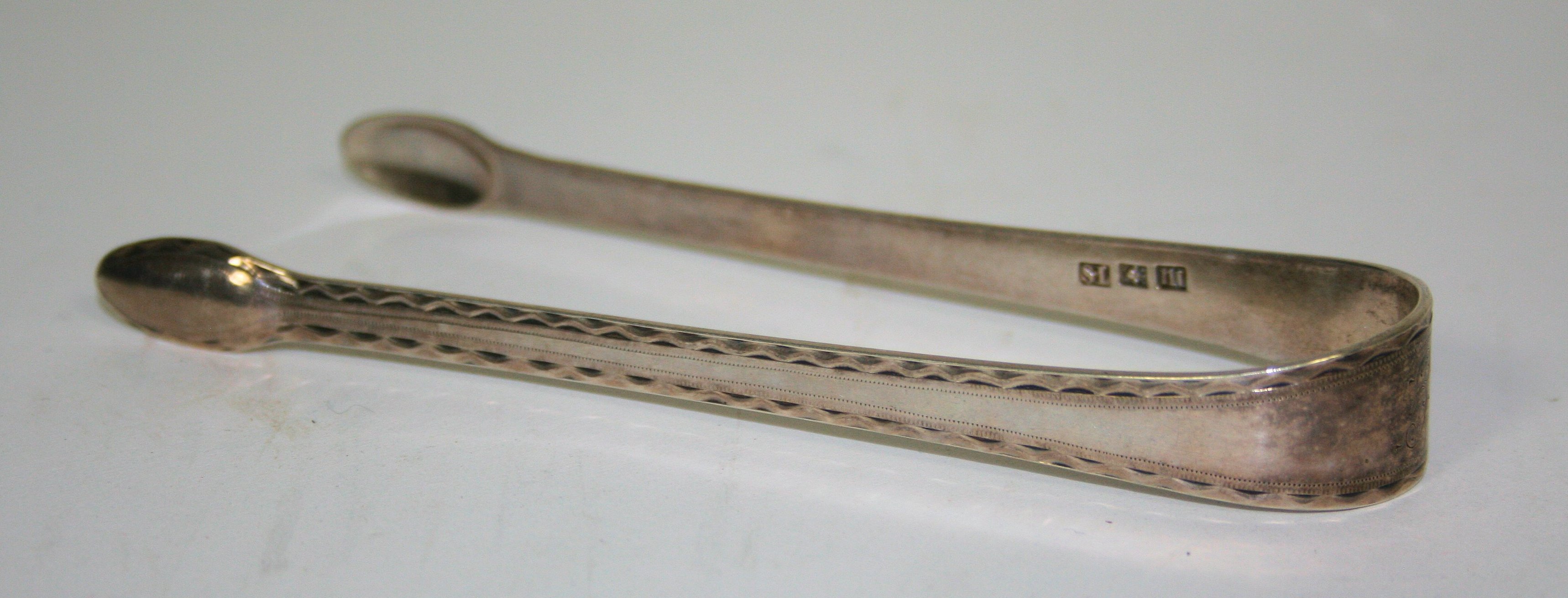 Dundee - a pair of Scottish provincial sugar tongs
