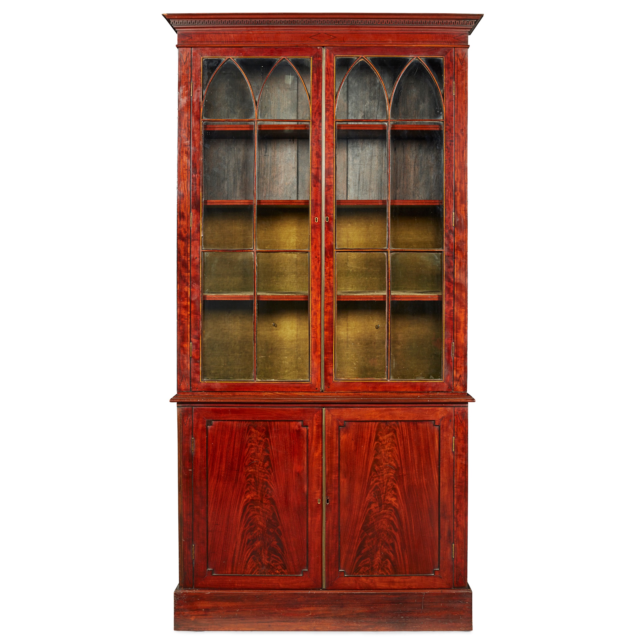 LATE GEORGE III MAHOGANY BOOKCASE