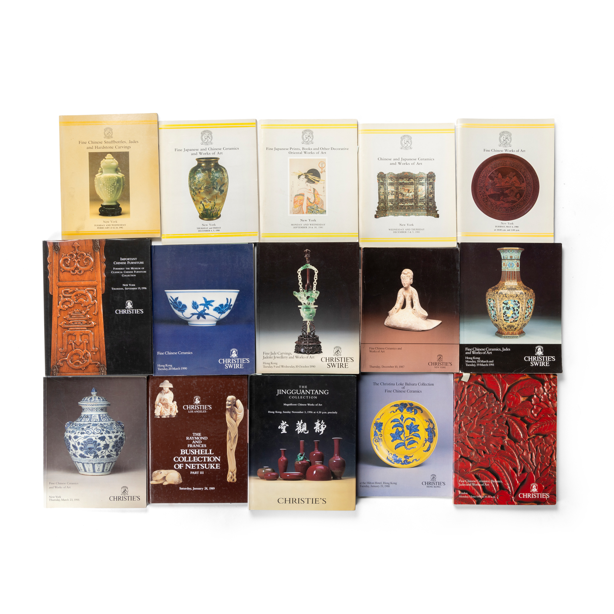 LARGE COLLECTION OF CHRISTIE'S ASIAN ART CATALOGUES
