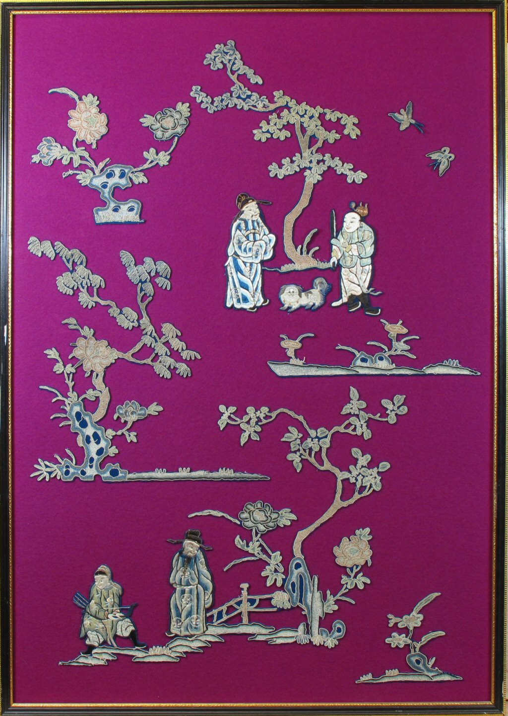 CHINESE EMBROIDERED PANELS