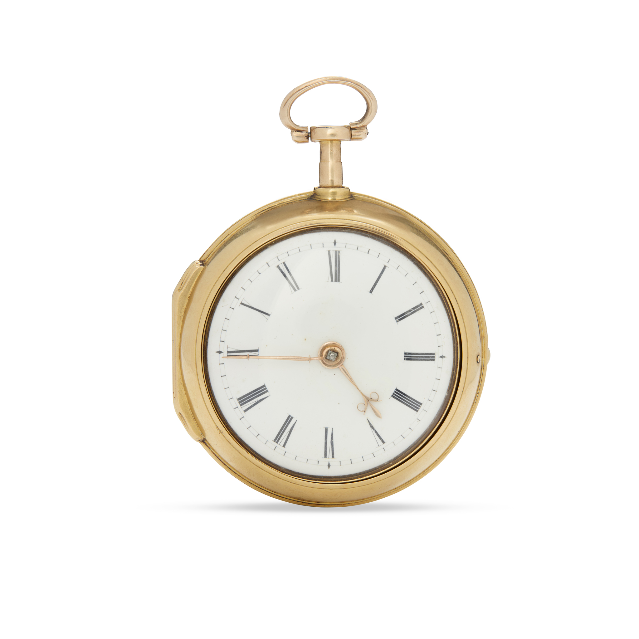 Alex Dickie, Edinburgh. A fine 18k gold pair-case pocket watch