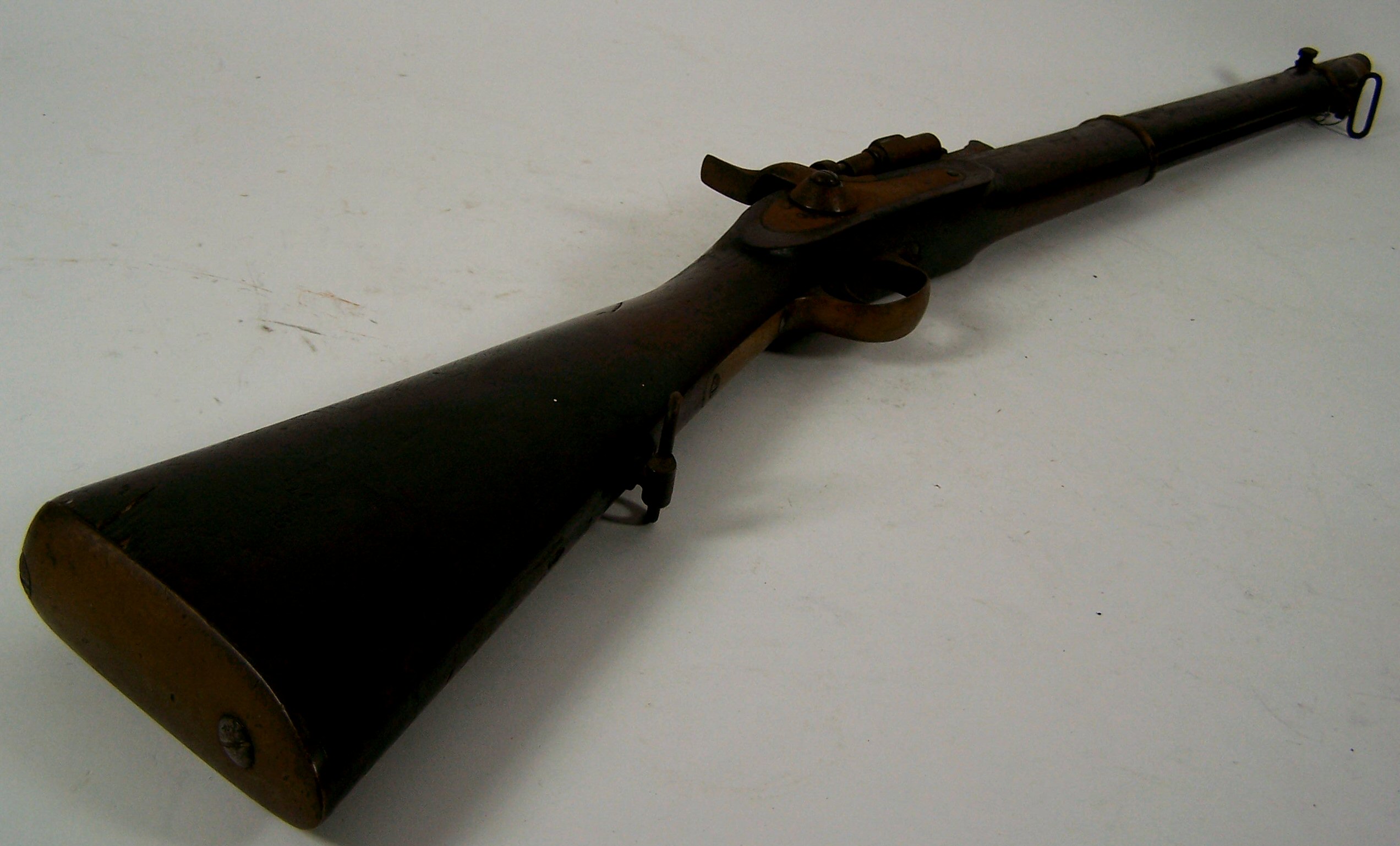 A mid 19th century breech loading Snider Enfield military percussion carbine,