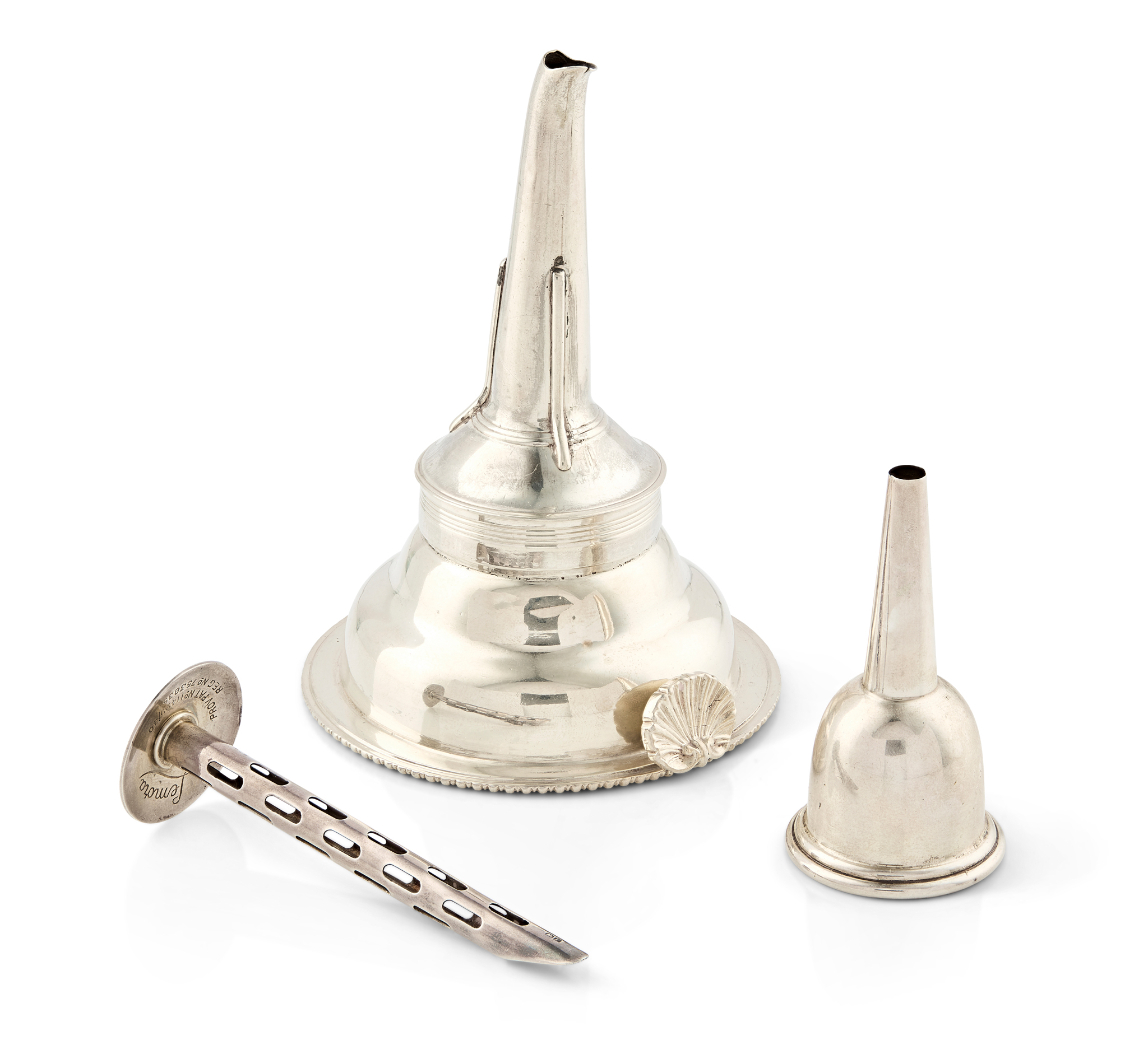 A GEORGE III WINE FUNNEL
