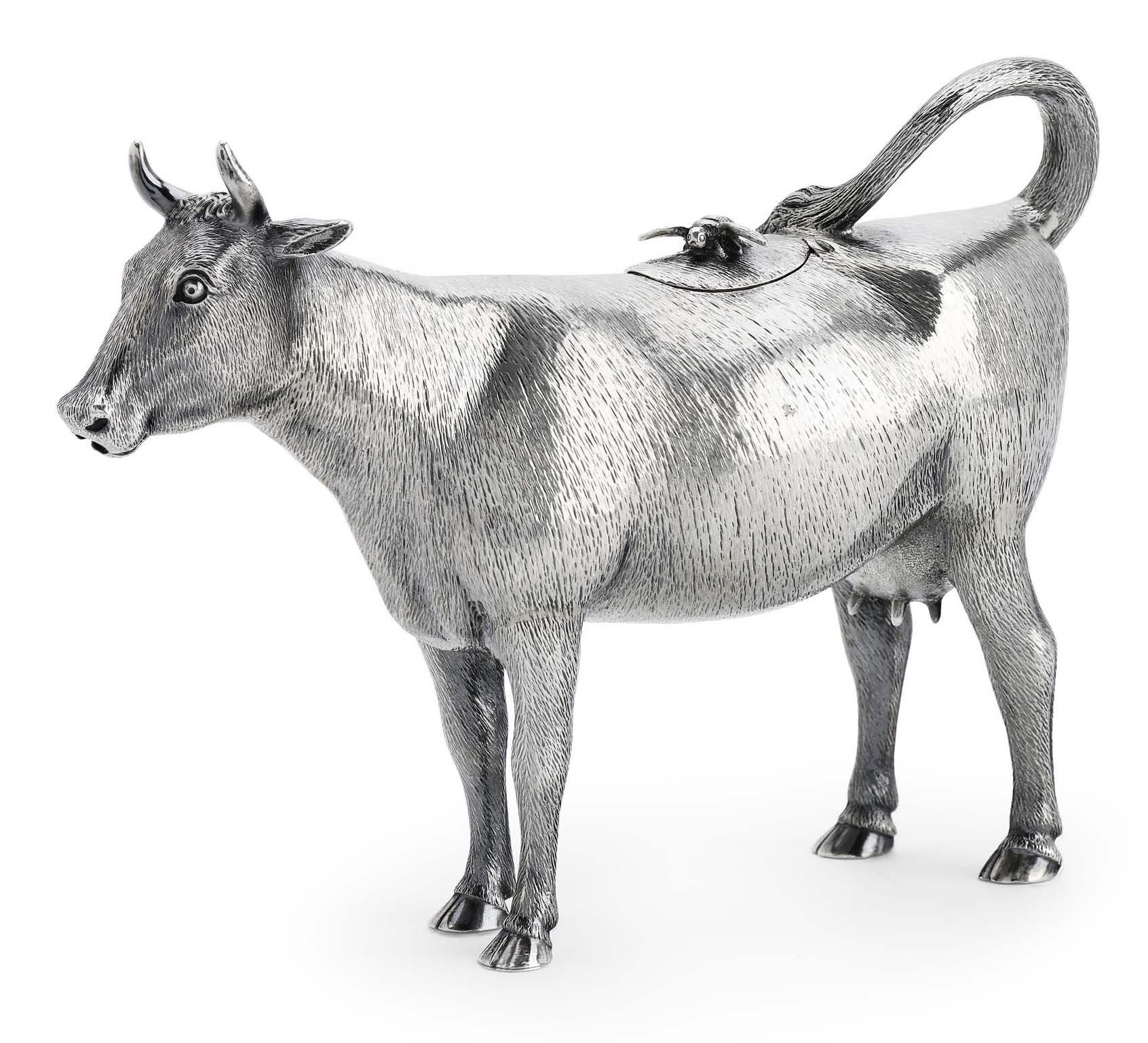 A Victorian silver cow creamer