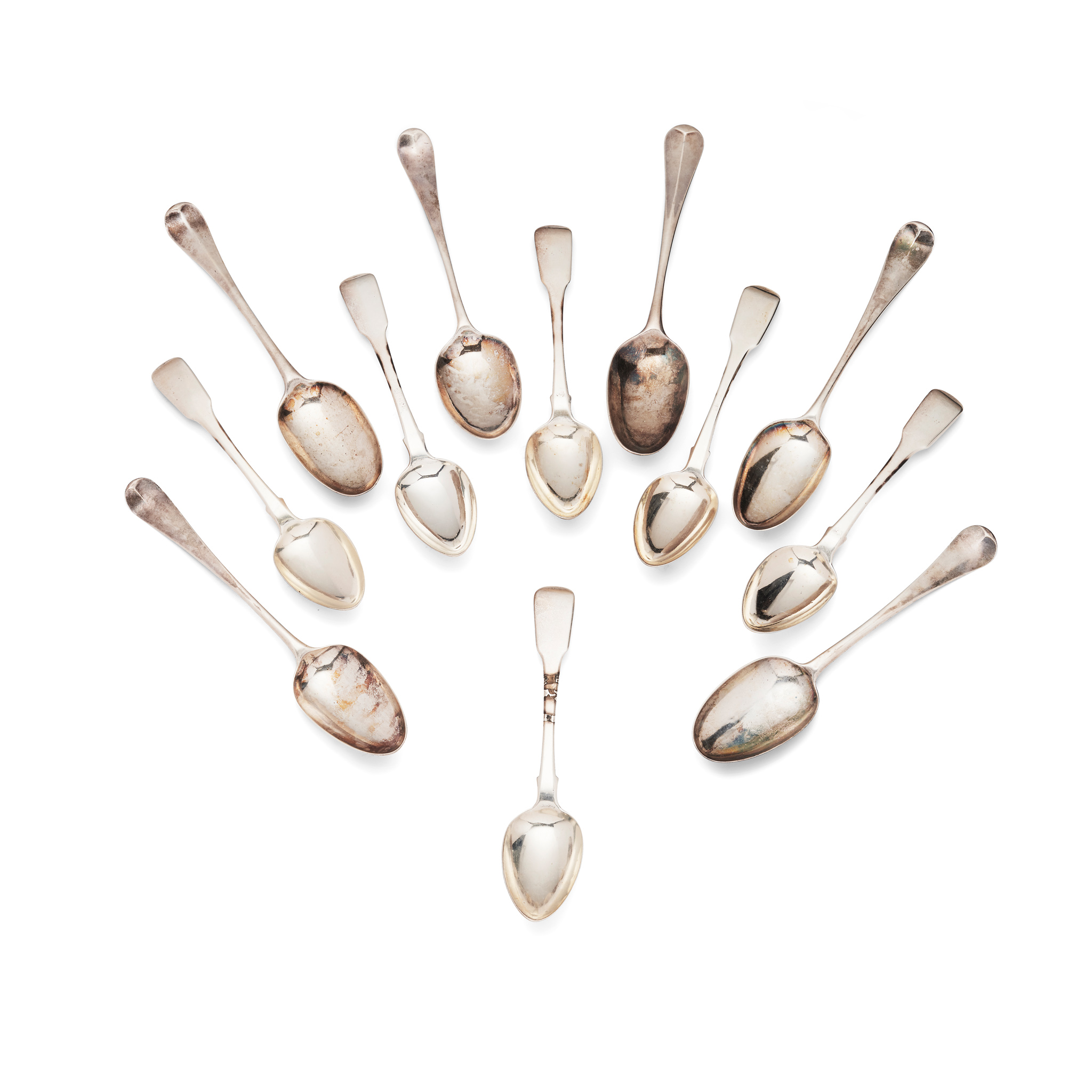 A SET OF SIX GEORGE IV DESSERT SPOONS