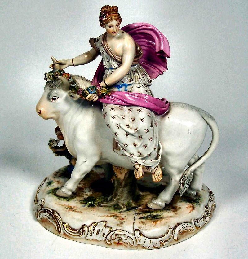 A late 19th century Meissen porcelain group REVISED ESTIMATE £700-900
