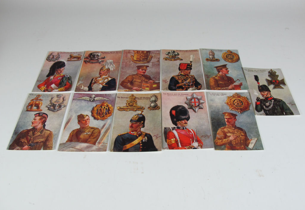 A large collection of postcards