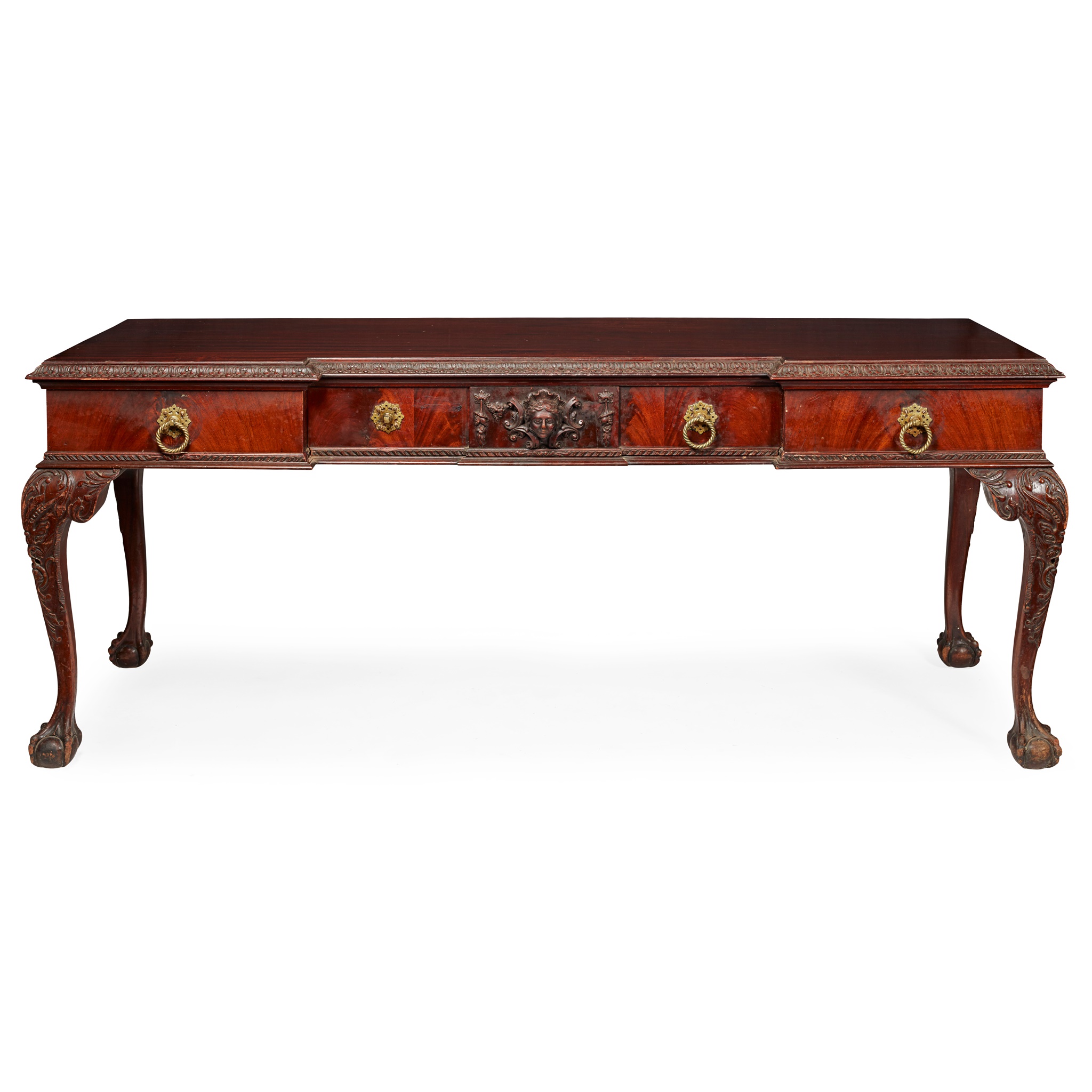 GEORGE II STYLE LARGE MAHOGANY SERVING TABLE