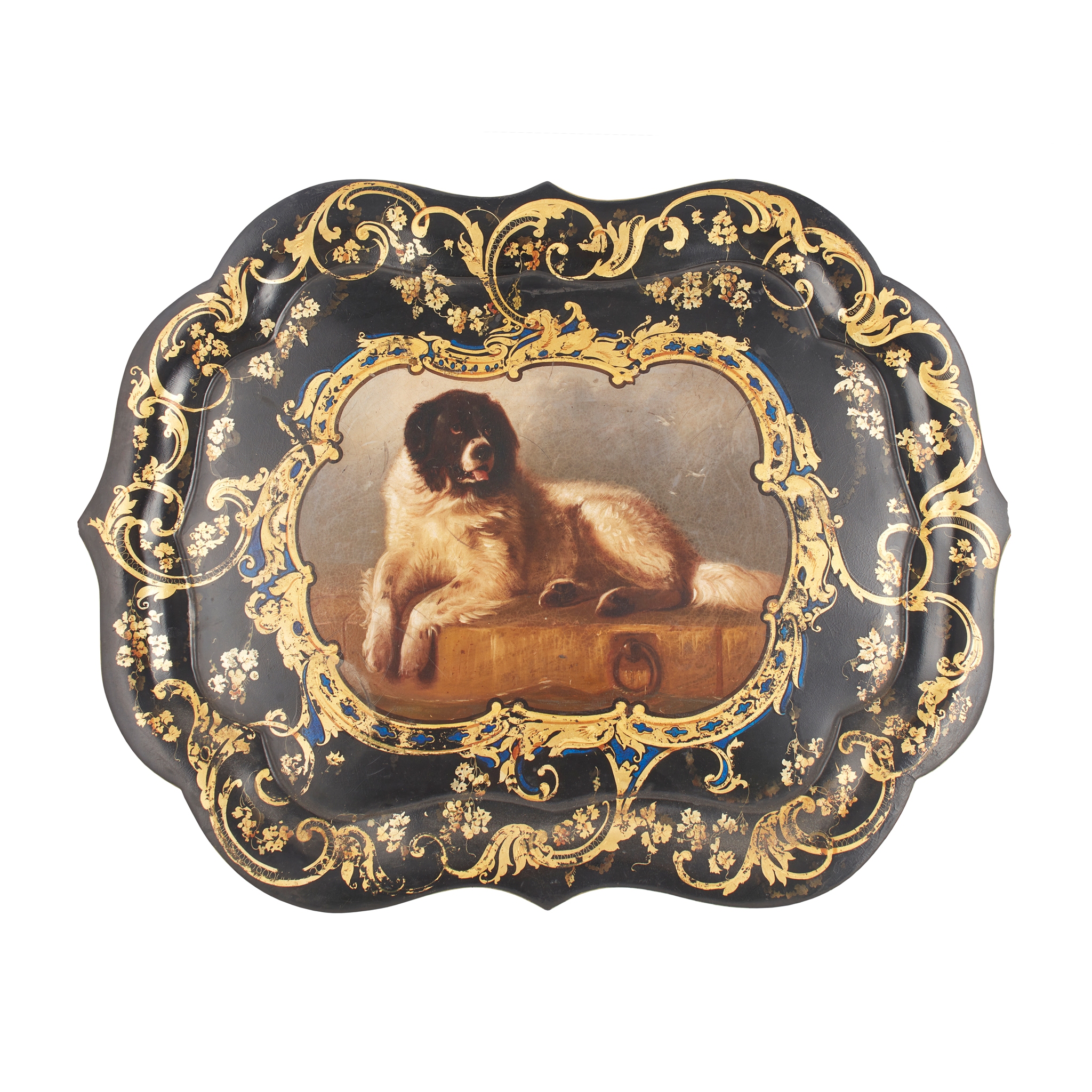 VICTORIAN PAINTED PAPIER MÂCHÉ TRAY BY JENNENS & BETTRIDGE