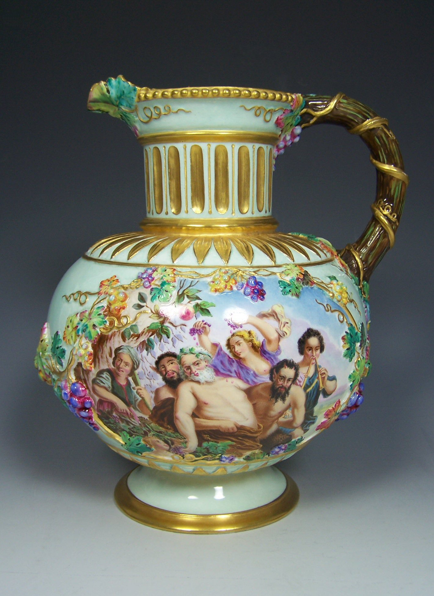 A Victorian period Coalport ewer