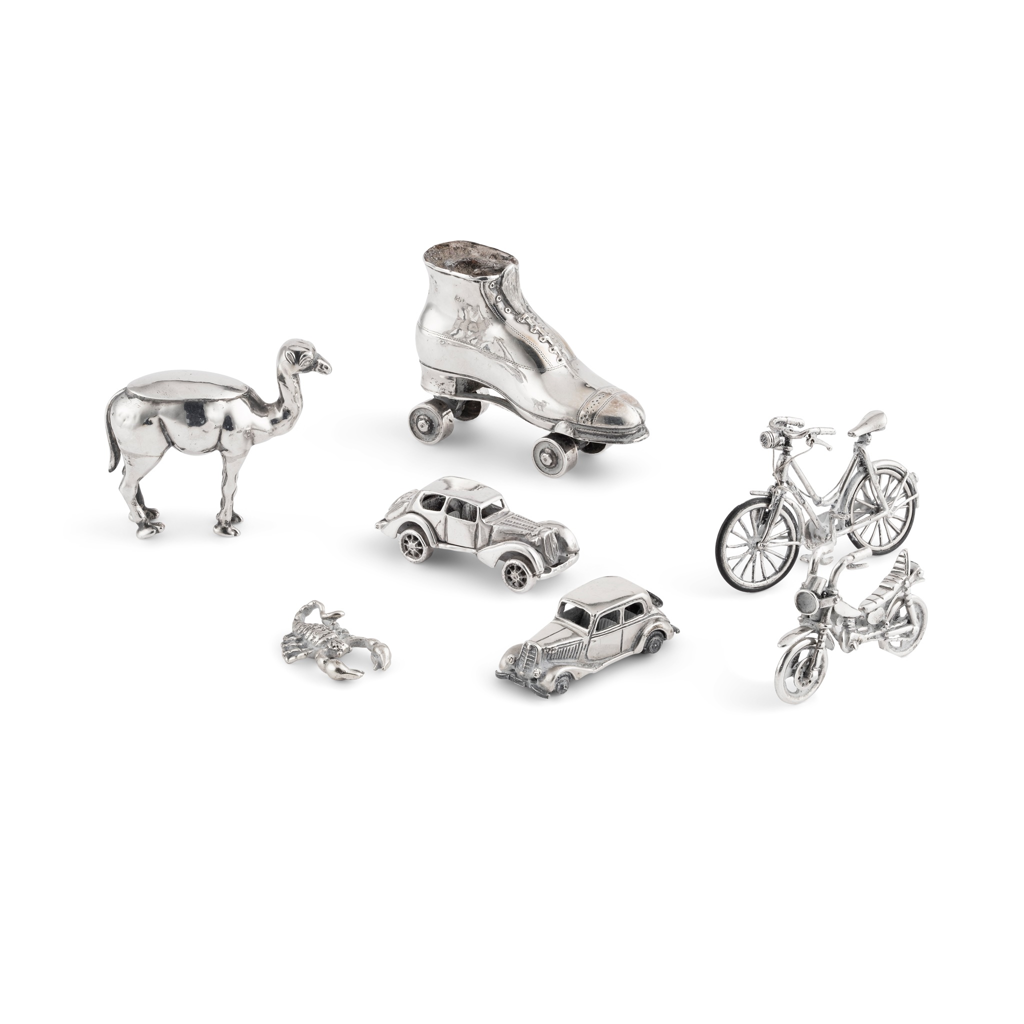 A collection of miniature novelty models