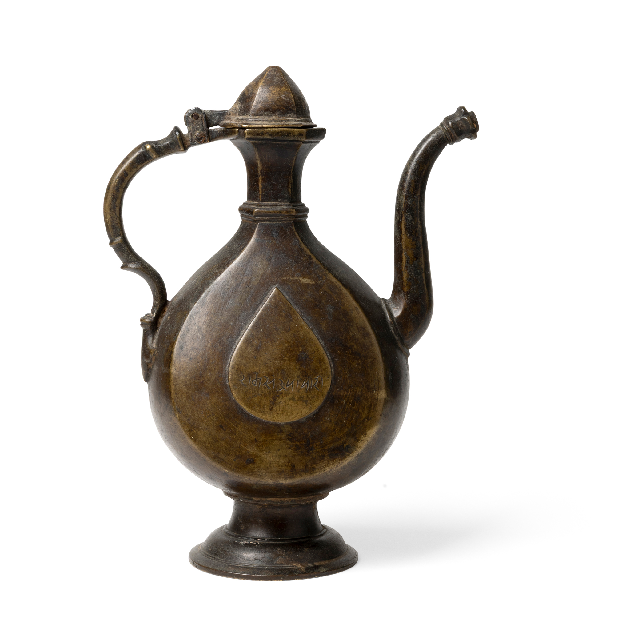 A MUGHAL BRONZE EWER