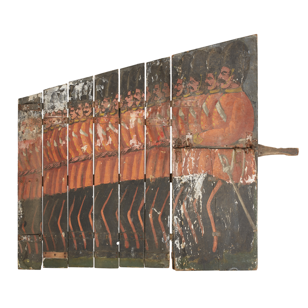 TWO ENGLISH PIECES OF ENGLISH TRICK SCENERY