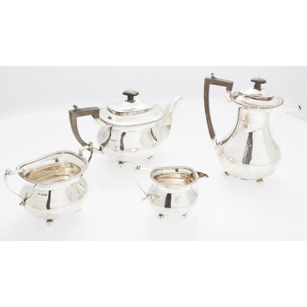 A four piece tea service